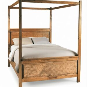 Picture of the Taos Furniture Chip Carved Canopy Bed