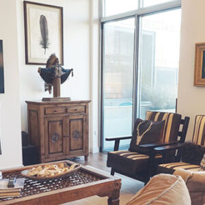 Julie Chairs and Sunflower Credenza