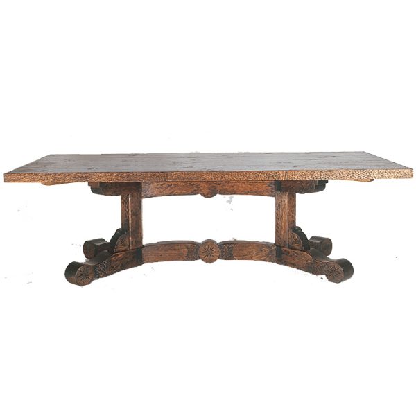 Patron Double Pedestal Table