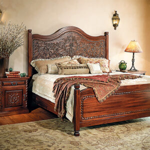Flor Sylvestre Bed and Bedside Table