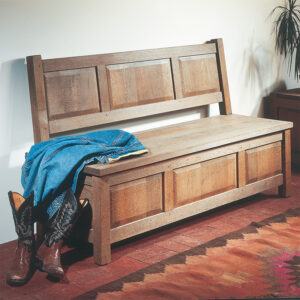 Paneled Storage Bench