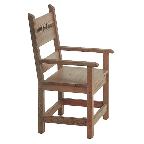 Priest Arm Chair with low back