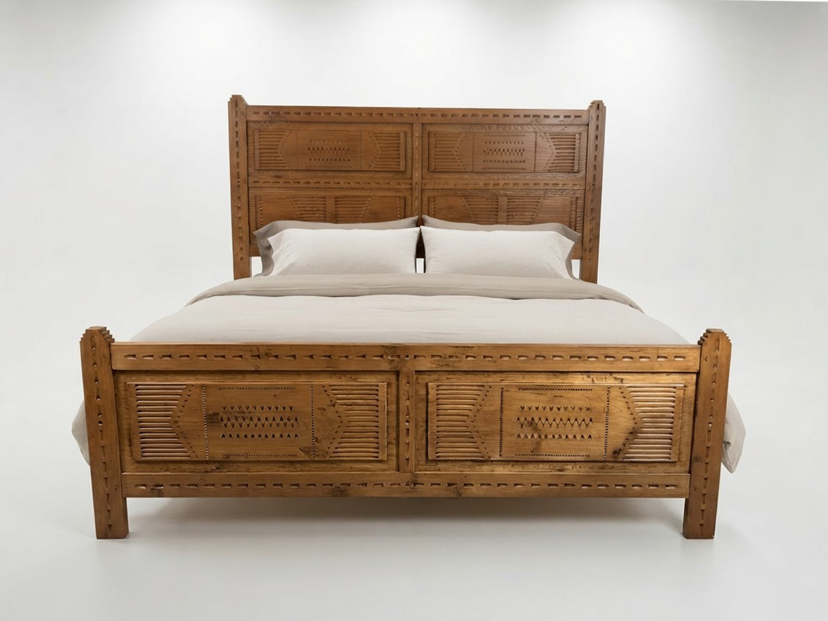 Photo of the Southwest Spanish Craftsmen Santa Fe Bed
